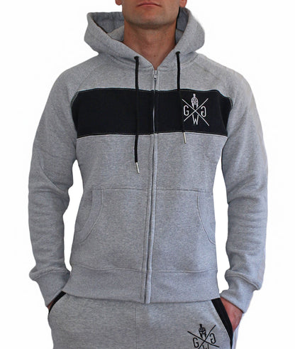 Legacy Sport Hoodie - grau / schwarz