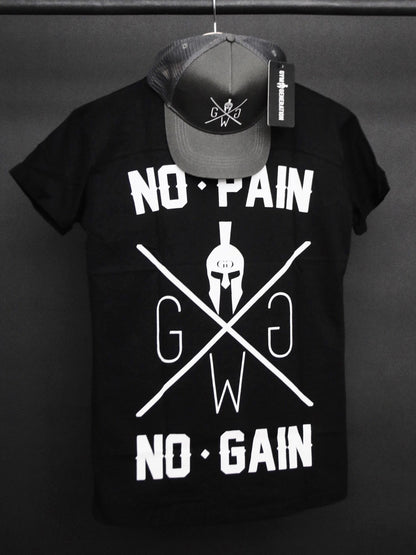 No Pain No Gain T-Shirt - Schwarz