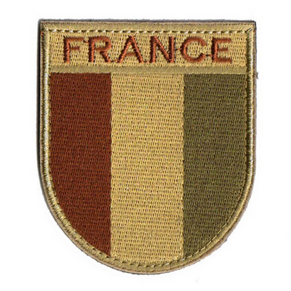 Französisches Wappen Patch mit Klettverschluss
