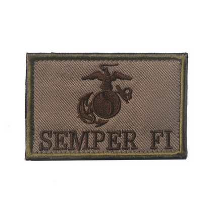 Semper Fi Military Patch mit Klettverschluss