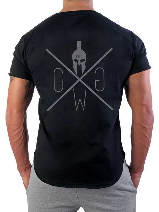 Gym T-Shirt Warrior - Schwarz