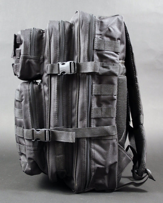 Gym Rucksack mit Patches - Schwarz