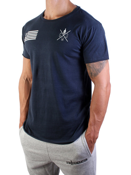 Warrior Flag T-Shirt - Dark Navy