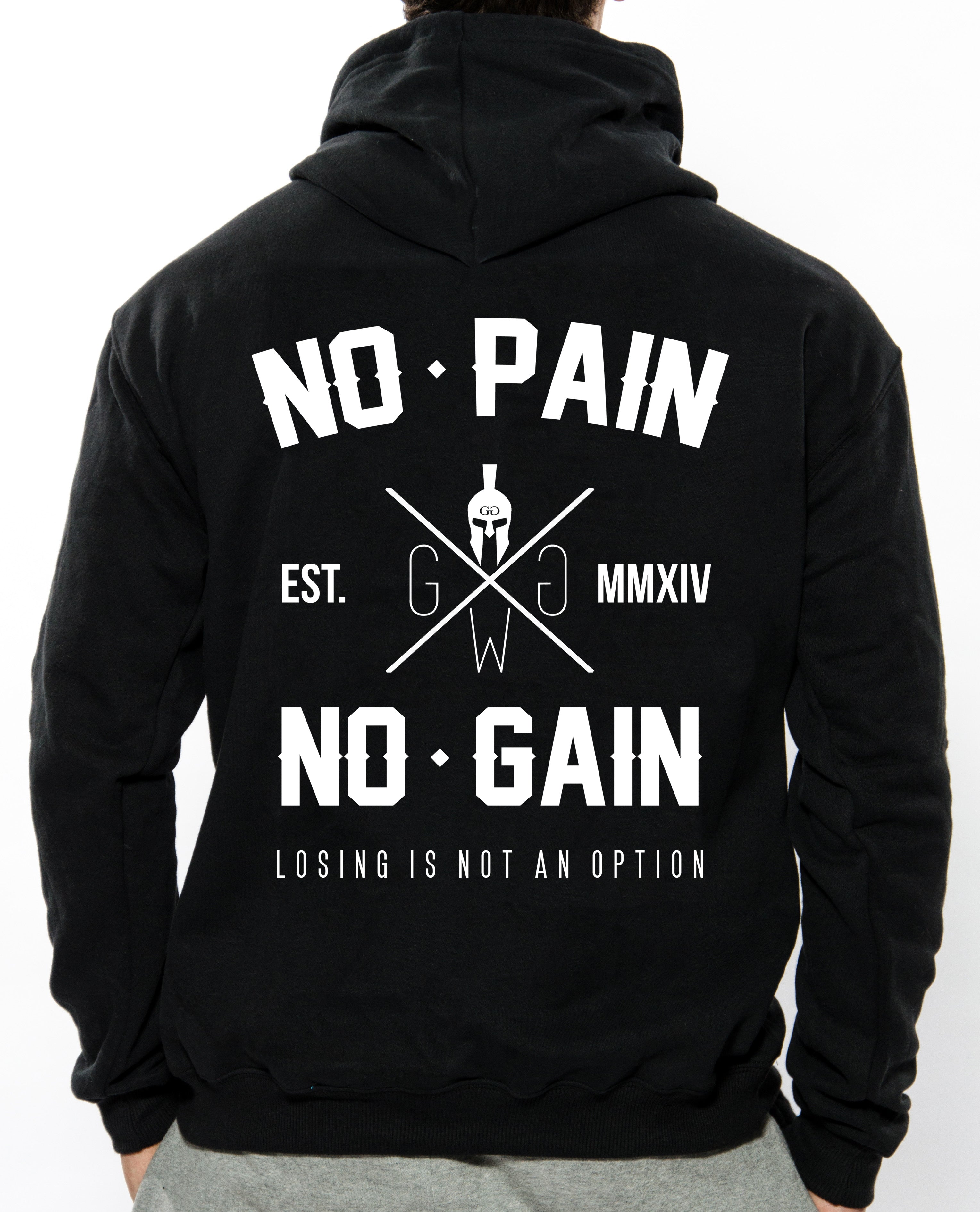 No pain no gain hoodie new arrivals